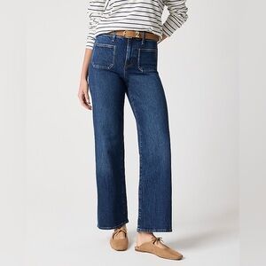 J.crew Slim wide-leg patch-pocket jean new with tags size 33